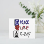 CARTE POSTALE PEACE LOVE XRAY (Debout devant)