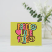 Carte Postale Peace Love Yoga (Debout devant)