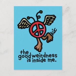Carte Postale peace of weird postcard.