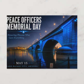 Carte Postale Peace Officers Memorial Day London Bridge