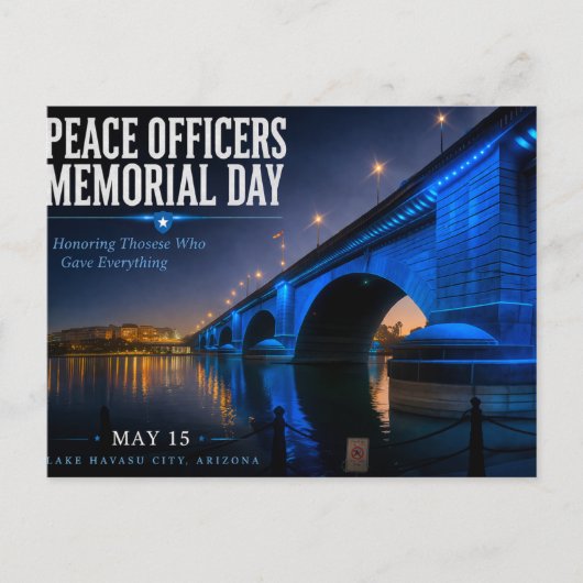 Carte Postale Peace Officers Memorial Day London Bridge (Devant)