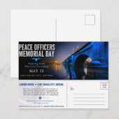 Carte Postale Peace Officers Memorial Day London Bridge (Devant / Derrière)