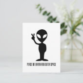 Carte Postale Peace on Earth and Outer Space (Debout devant)