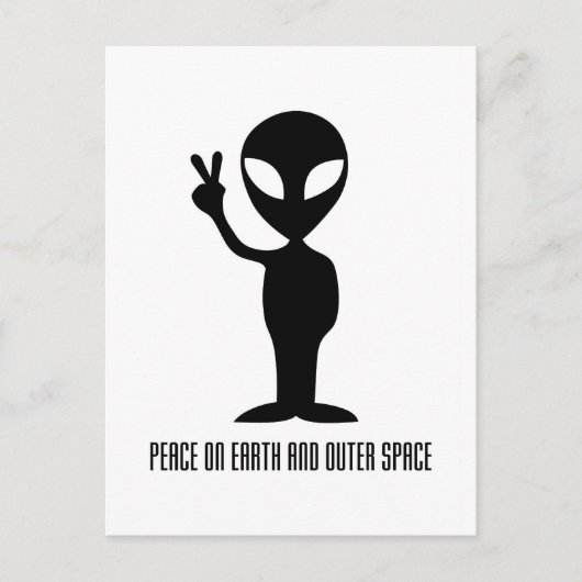 Carte Postale Peace on Earth and Outer Space (Devant)