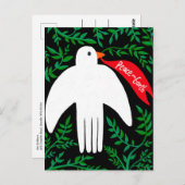 Carte Postale Peace on Earth Dove Noël Noël Noël Noël Noël Noël (Devant / Derrière)