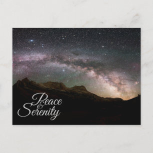 Carte Postale Peace & Serenity Mountain Night Sky