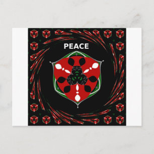 Carte Postale "Peace : with Shield Emblem"