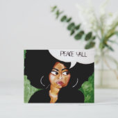 Carte postale Peace Yall (Debout devant)