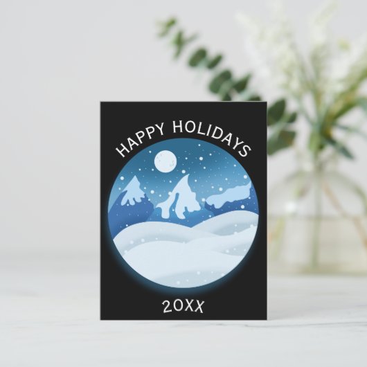 Carte Postale Peaceful Frosted Landscape (Debout devant)