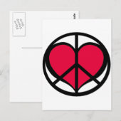 Carte Postale PeaceLove (Devant / Derrière)