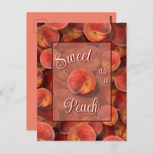 Carte postale Peach (Devant / Derrière)
