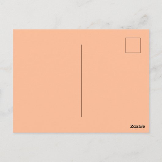 Carte Postale Peach Minimalist Typography Summer Enregistrer la  (Dos)