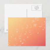 Carte Postale Peach Music (Devant / Derrière)