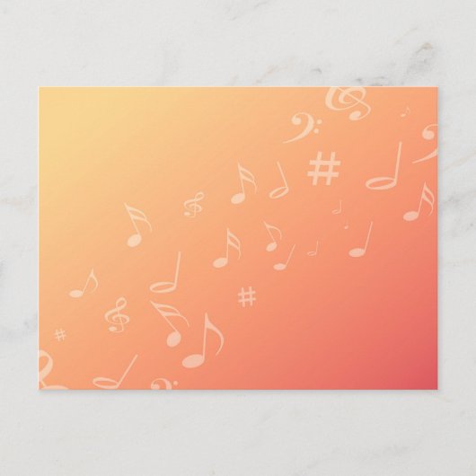 Carte Postale Peach Music (Devant)