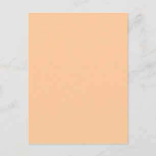 Carte Postale Peach Pastel Orange Solide Color