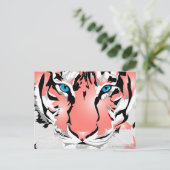 CARTE POSTALE PEACH TIGER (Debout devant)
