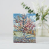 Carte Postale Peach Tree rose Van Gogh Art (Debout devant)