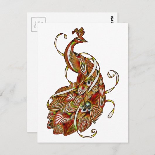 Carte Postale Peacock 2b (Devant / Derrière)