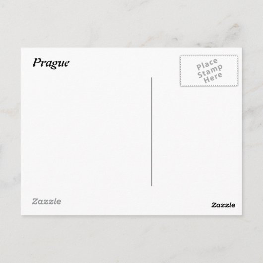 Carte Postale Peacock blanc (Dos)