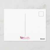 Carte Postale Peacock Colors Hamsa w/ Gold Third Eye (Dos)