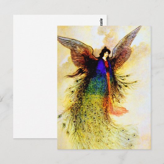 Carte postale Peacock Fairy (Devant / Derrière)