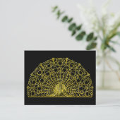Carte Postale Peacock Gold Art Nouveau (Debout devant)