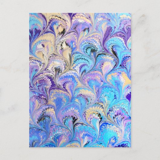 Carte postale Peacock Marblée (Devant)