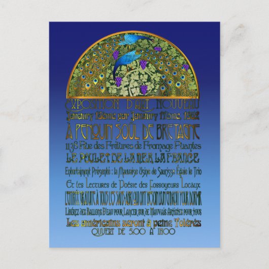 Carte postale Peacock Pair (Devant)