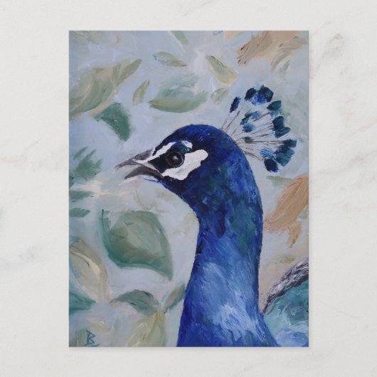 Carte postale Peacock Portrait (Devant)