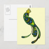 Carte postale Peacock Ver 2 (Devant / Derrière)