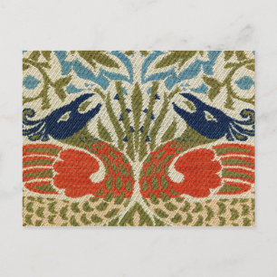Carte Postale Peacock, William Morris