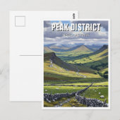 Carte Postale Peak District National Park Angleterre Travel (Devant / Derrière)