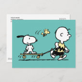 Carte Postale PEANUTS | Amis du skateboard (Devant / Derrière)