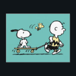 Carte Postale PEANUTS | Amis du skateboard<br><div class="desc">Jetez un coup d'œil à ce design amusant de Peanuts avec Snoopy,  Woodstock et Charlie Brown.</div>