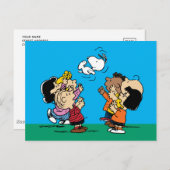 Carte Postale Peanuts | Amusement entre amis (Devant / Derrière)