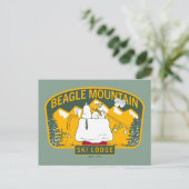 Carte Postale Peanuts | Beagle Mountain Ski Lodge (Debout devant)