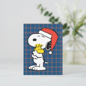 Carte Postale Peanuts | Câlins de vacances de Snoopy & Woodstock (Debout devant)