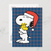 Carte Postale Peanuts | Câlins de vacances de Snoopy & Woodstock (Devant / Derrière)