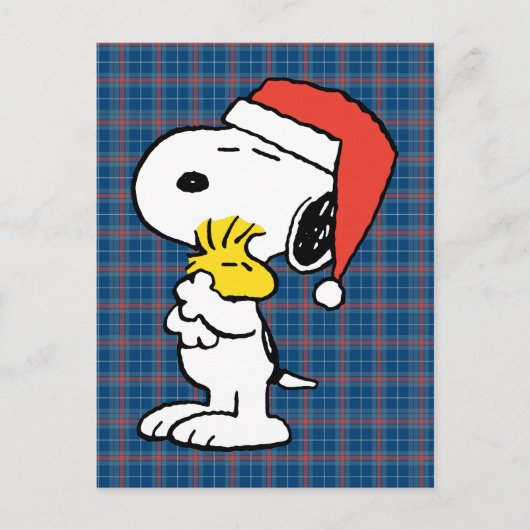 Carte Postale Peanuts | Câlins de vacances de Snoopy & Woodstock (Devant)