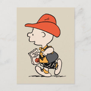 Carte Postale Peanuts Charlie Brown Cowboy Halloween
