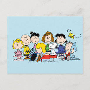 Carte Postale Peanuts   Charlie Brown et sa bande