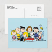 Carte Postale Peanuts | Charlie Brown et sa bande (Devant / Derrière)