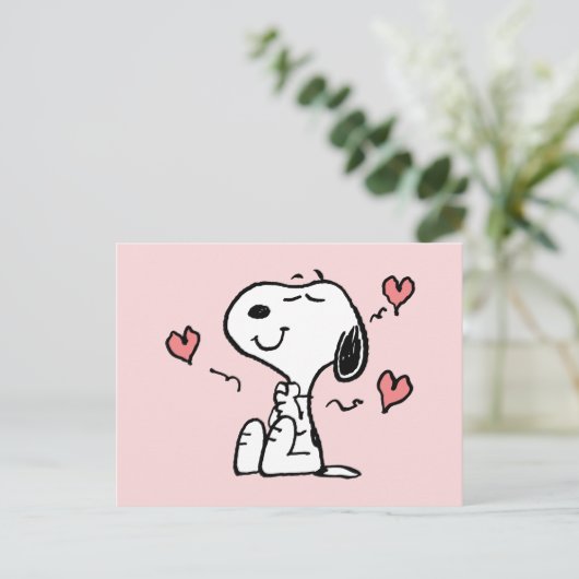 Carte Postale Peanuts | Cœurs de Snoopy (Debout devant)