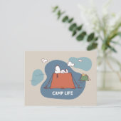 Carte Postale Peanuts | La vie de camping de Snoopy et Woodstock (Debout devant)