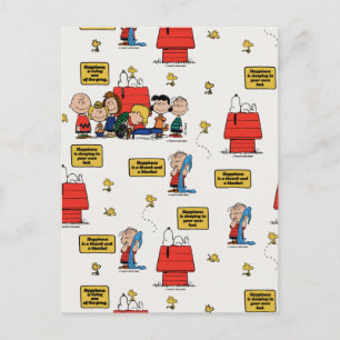 Carte Postale Peanuts   Le bonheur c'est…