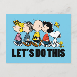 Carte Postale Peanuts Le Gang