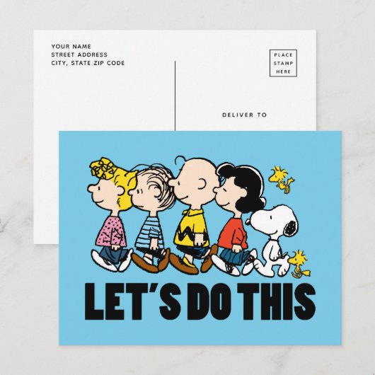 Carte Postale Peanuts | Le Gang (Devant / Derrière)