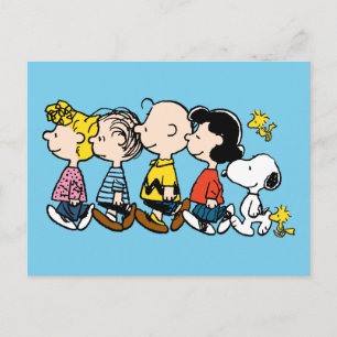 Carte Postale Peanuts Le Gang