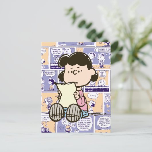 Carte Postale Peanuts | Lucy Modèle de Bande Dessinée (Debout devant)