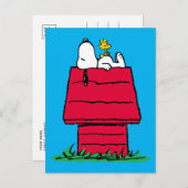 Carte Postale Peanuts | Maison de Snoopy & Woodstock (Devant / Derrière)